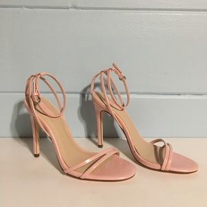 light pink high heels
